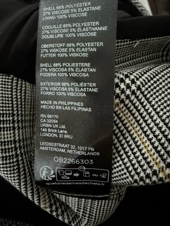 ANTHROPOLOGIE Maeve Strapless Plaid Romper Menswear NEW - Picture 9 of 10